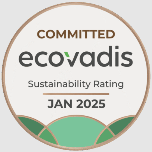 EcoVadis: Compromiso, calificación de sostenibilidad vigente ene. 2025.