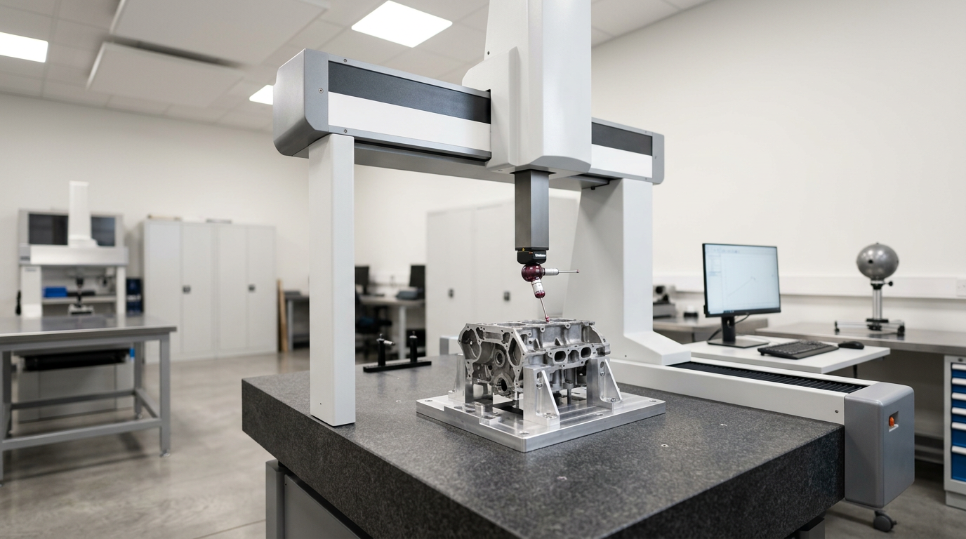 Máquina de medición y celda de metrología.